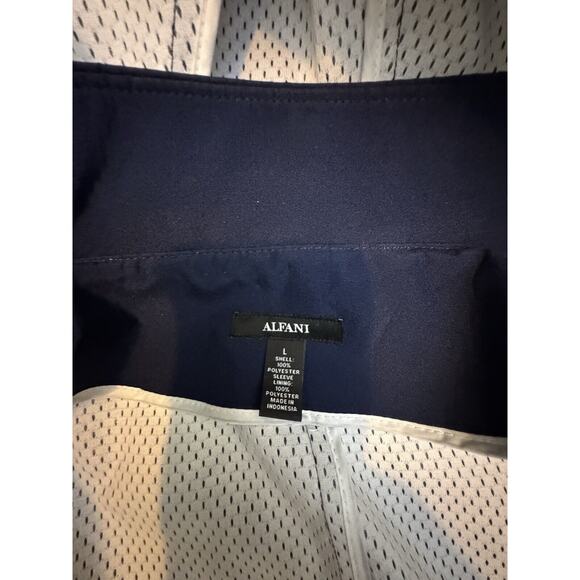 Alfani Mens Bonded Hooded Top Coat, Blue, Large - Picture 7 of 8